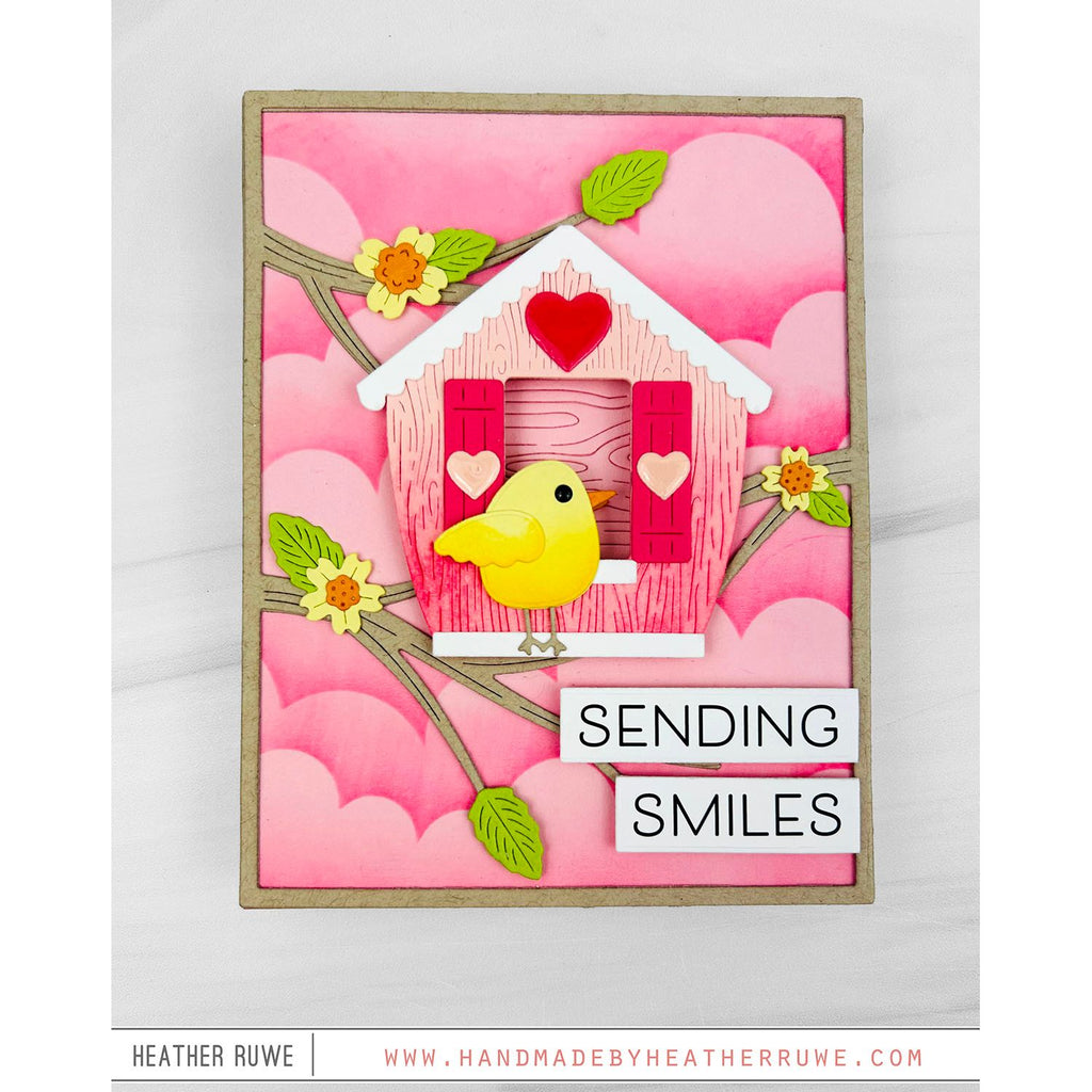Simon Says Stamp Birdies Wafer Dies 1300sdc Friend Like You Sending Smiles Card | color-code:ALT04
