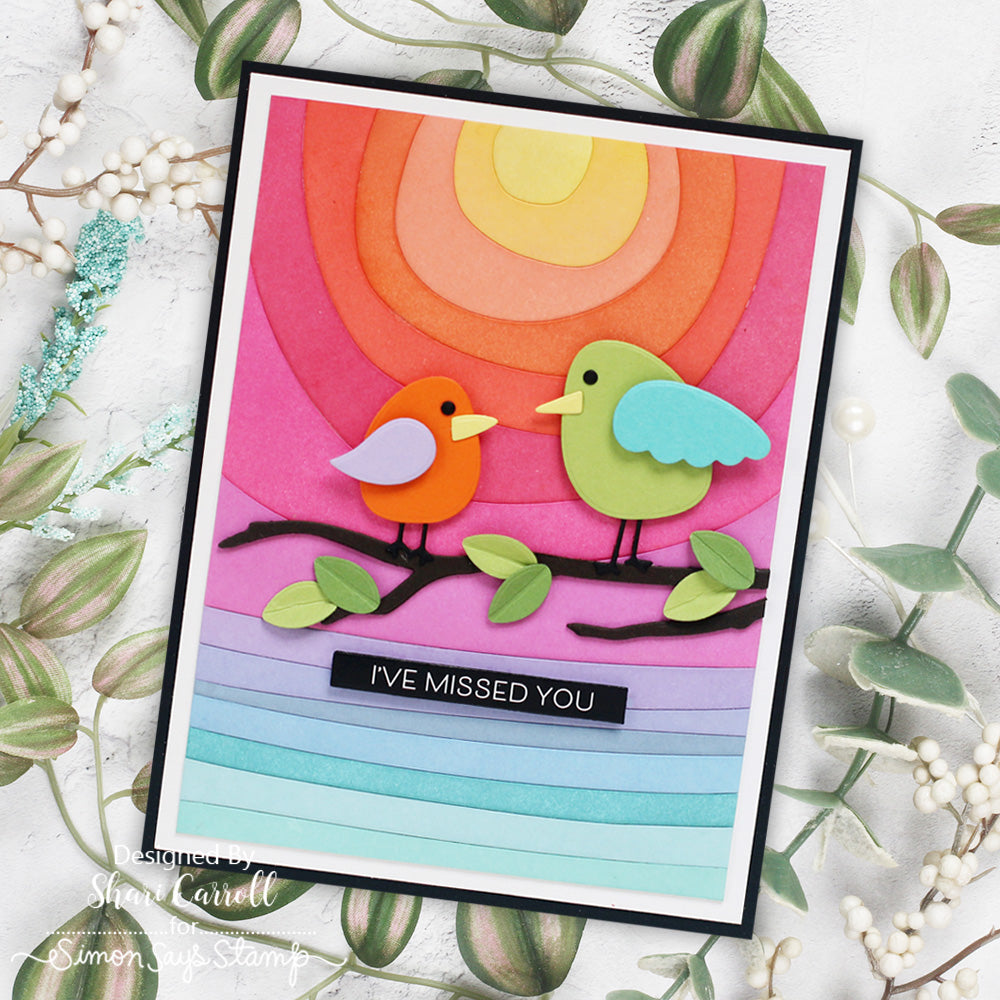 Simon Says Stamps and Dies For the Birds and Birdies Bundle set1018fb Friend Like You Miss You Card