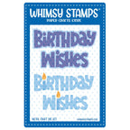 Whimsy Stamps Birthday Wishes Word Dies wsd100a