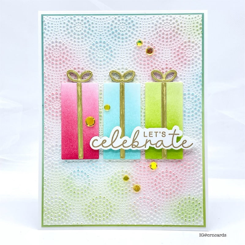CZ Design Wafer Dies Birthday Basics czd231c Splendor Birthday Card
