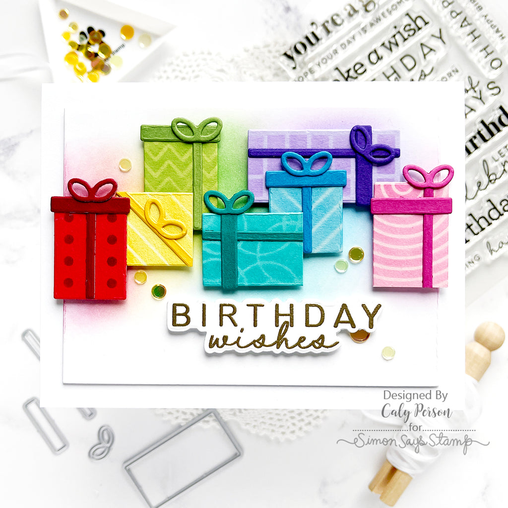 CZ Design Wafer Dies Birthday Basics czd231c Splendor Birthday Card | color-code:ALT02