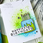 CZ Design Wafer Dies Birthday Basics czd231c Splendor Birthday Card | color-code:ALT01