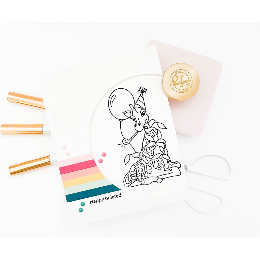 Simon Says Clear Stamps Birthday Giraffe sss102522 Sweetheart Birthday Card
