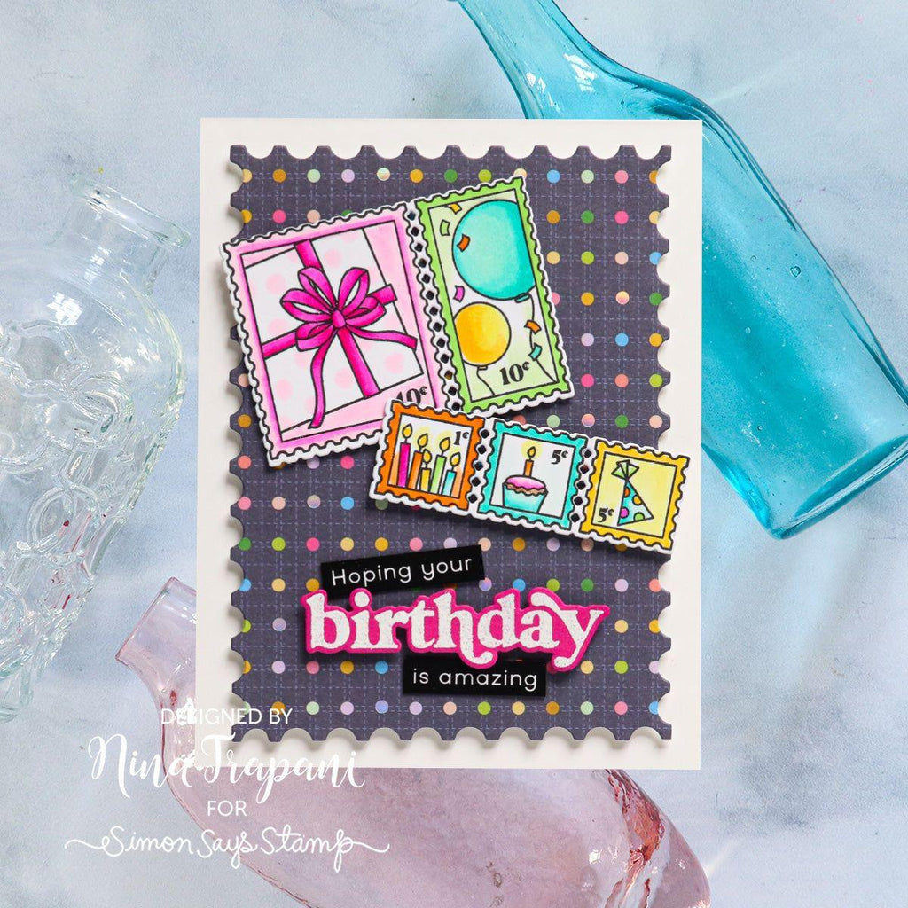 Simon Says Clear Stamps and Dies Birthday Mail 1045ssc Hope Your Birthday is Amazing