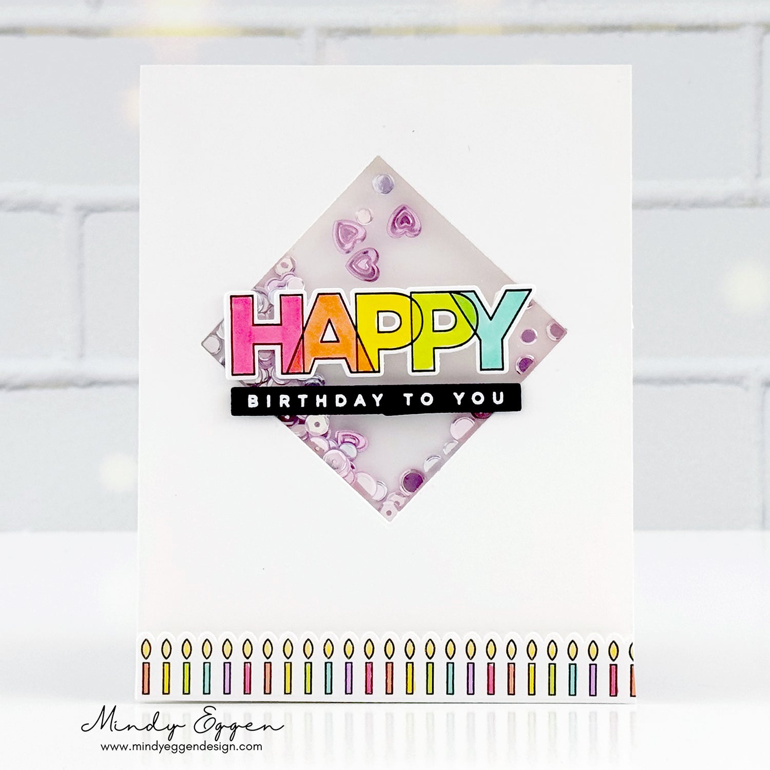 CZ Design Stamps and Dies Birthday Palooza set1151bp Heart to Heart