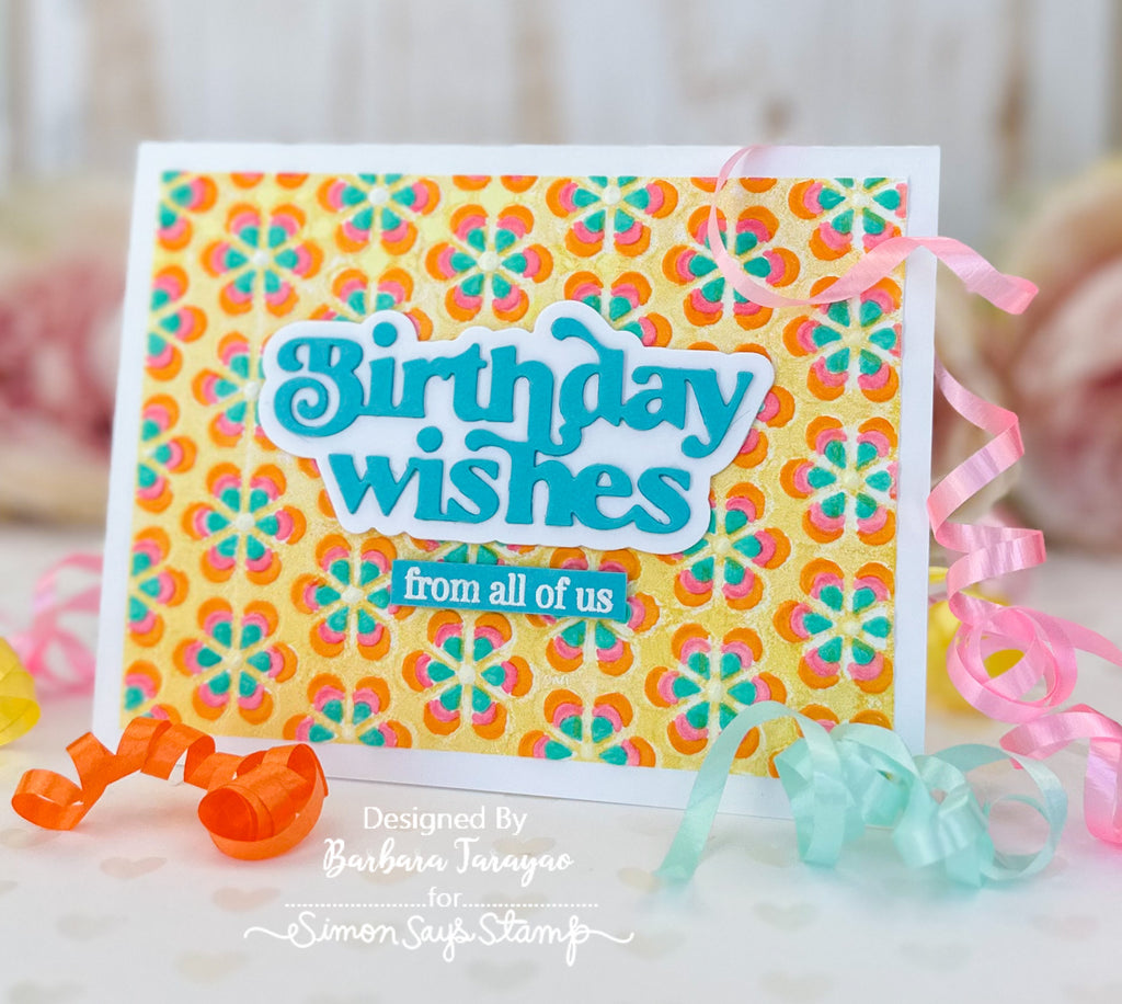 Simon Says Stamp Birthday Wishes Wafer Dies sssd112883 Stamptember Birthday Card | color-code:ALT02