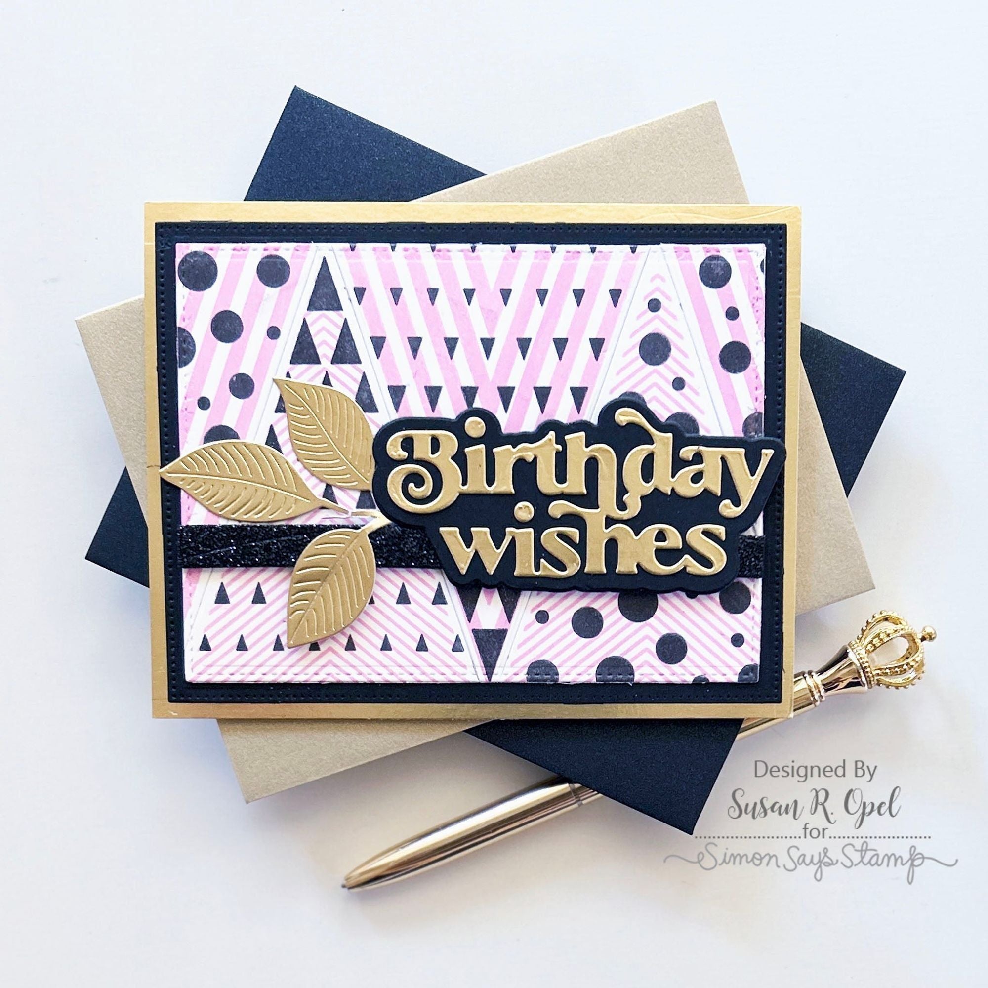 Simon Says Stamp Birthday Wishes Wafer Dies sssd112883 Stamptember Birthday Card