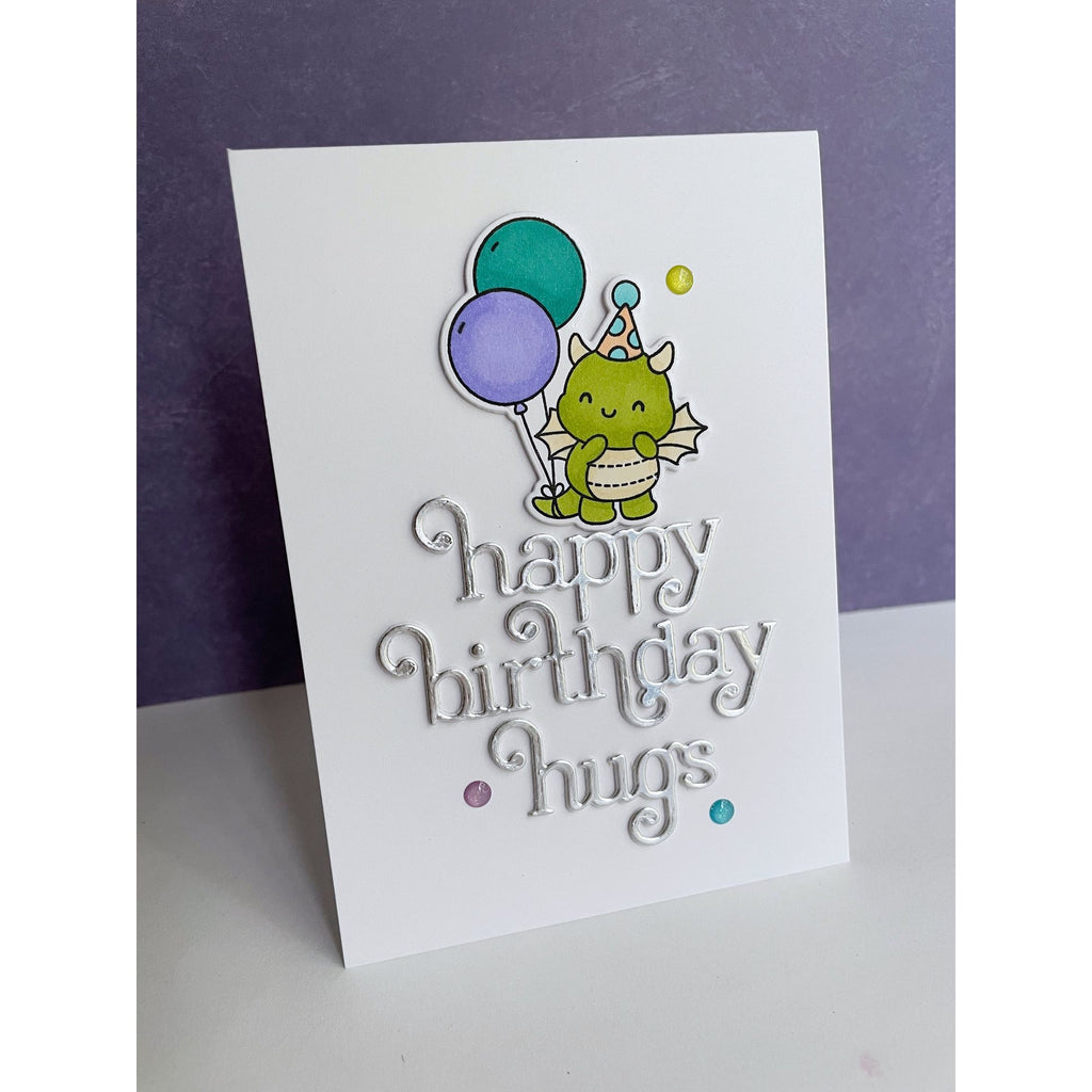 Simon Says Stamp Birthday Dragons Wafer Dies 1295sdc Moments in Time Birthday Card | color-code:ALT05
