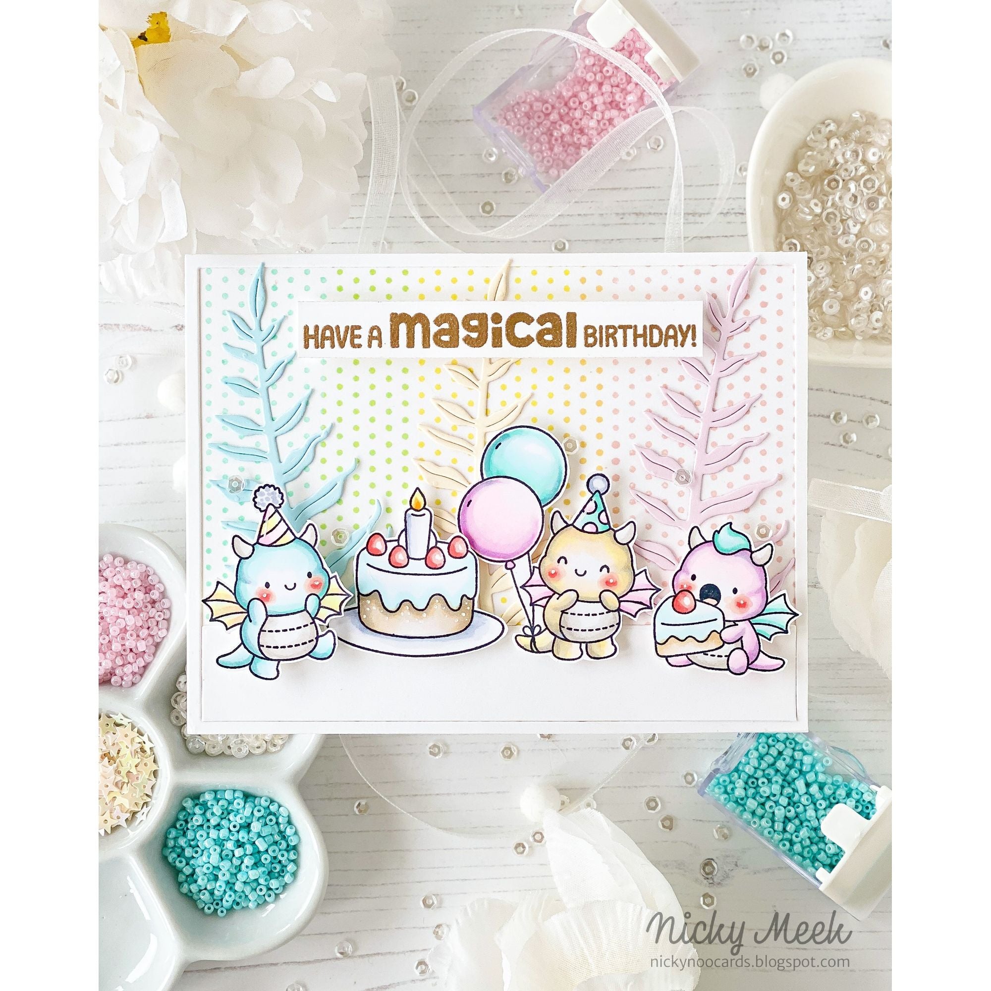 Simon Says Stamps and Dies Birthday Dragons set985bd Moments in Time Birthday Card | color-code:ALT07