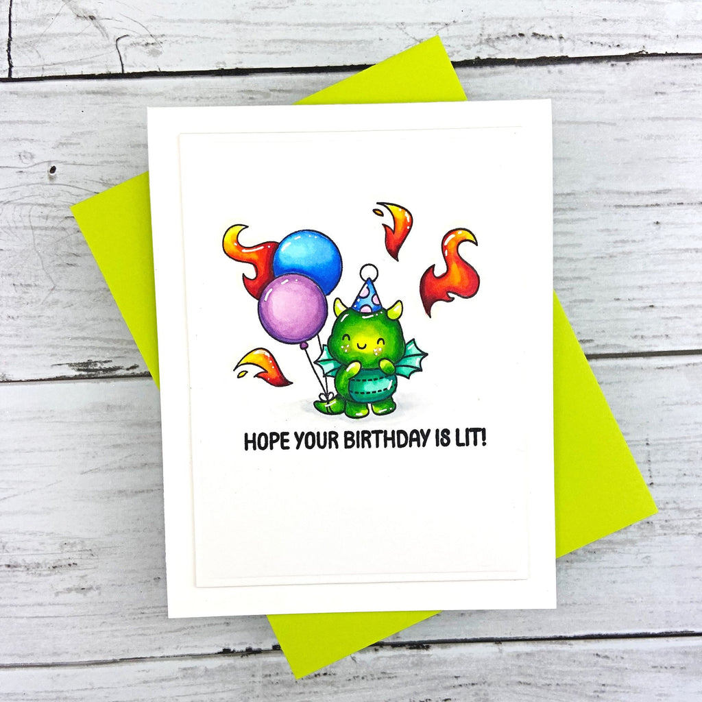 Simon Says Clear Stamps Birthday Dragons 3201ssc Moments in Time Birthday Card | color-code:ALT02