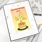 Simon Says Clear Stamps Birthday Dragons 3201ssc Moments in Time Birthday Card