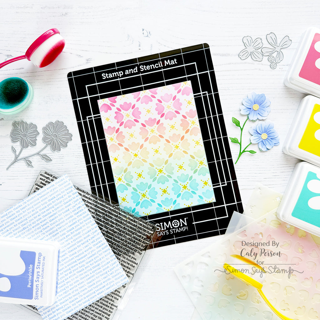 Simon Says Stamp Black Stamp and Stencil Mat st0178 STAMPtember