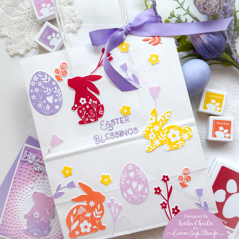 Simon Says Stamp Blessings at Easter Wafer Dies 1270sdc Favorite Things Easter Gift Bag | color-code:ALT02