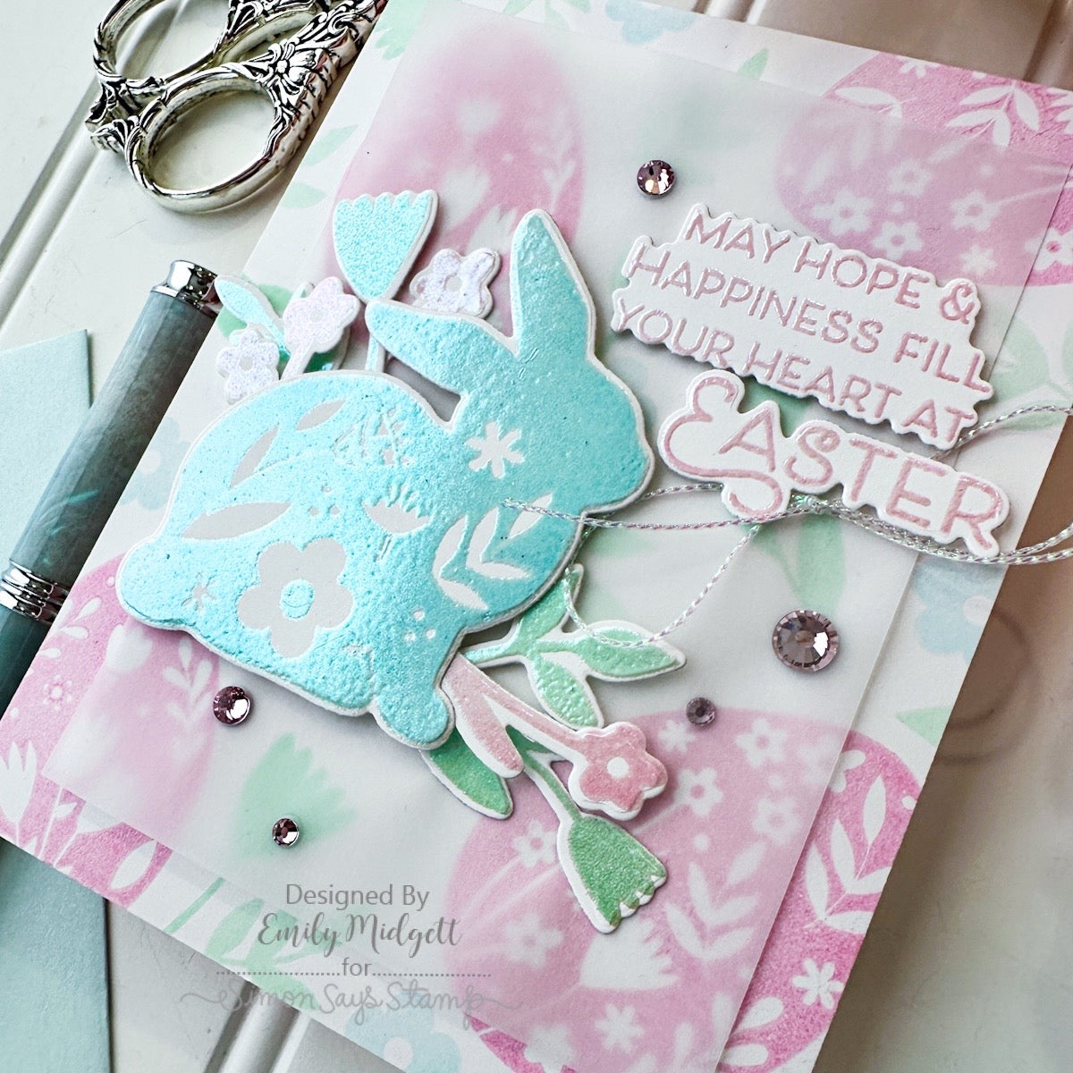 Simon Says Stamp and Dies Blessings at Easter set933be Favorite Things Easter Card | color-code:ALT02
