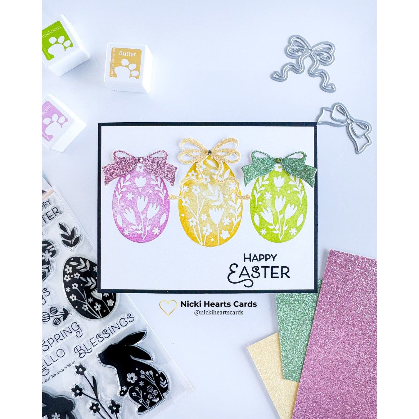 Simon Says Stamp and Dies Blessings at Easter set933be Favorite Things Easter Card | color-code:ALT04