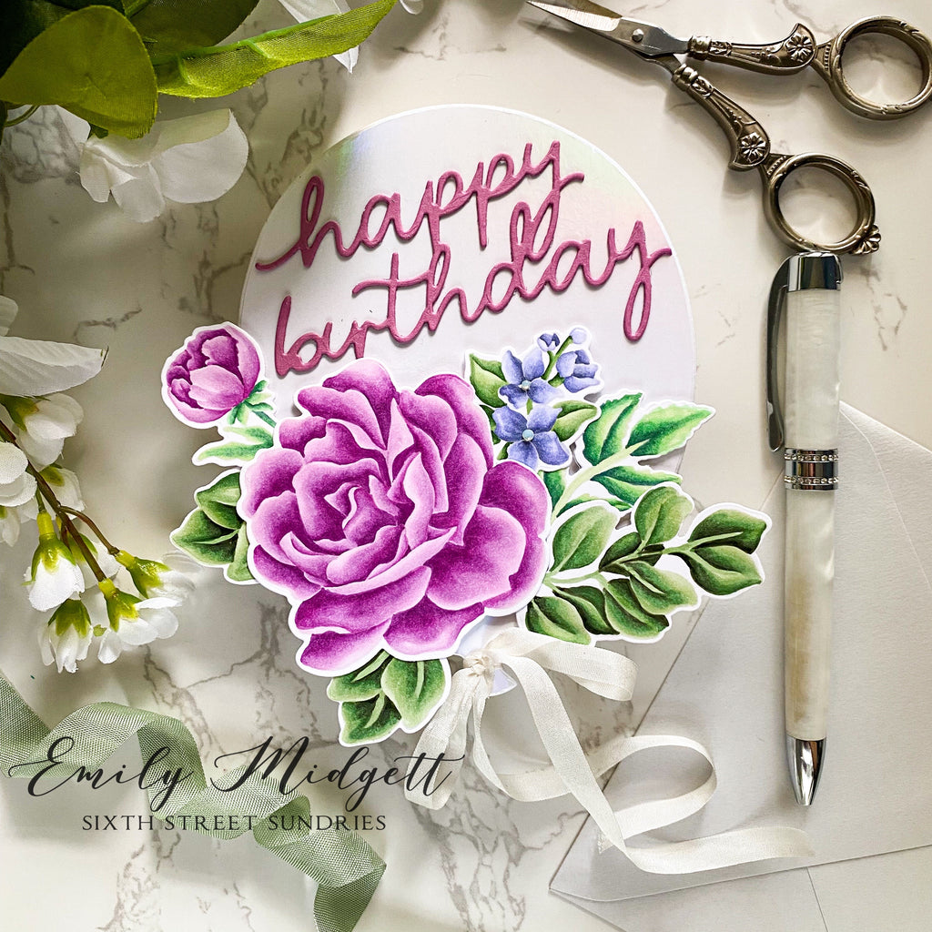 Simon Says Stamps And Dies Blissful Bouquet set639bb Dear Friend Birthday Card | color-code:ALT05