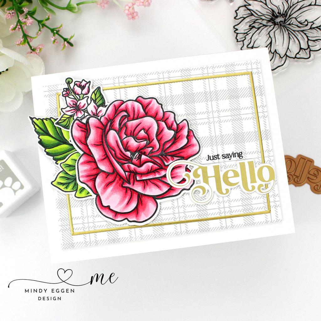 Simon Says Clear Stamps Blissful Bouquet sss202691c Dear Friend Hello Card | color-code:ALT02