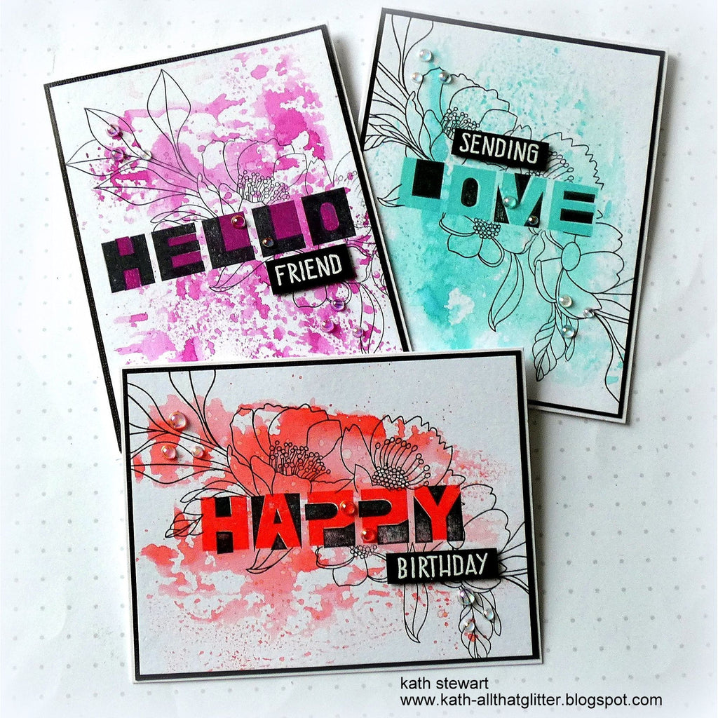 Simon Says Clear Stamps Block Alpha Words 2073ms Stamptember Card Set | color-code:ALT03