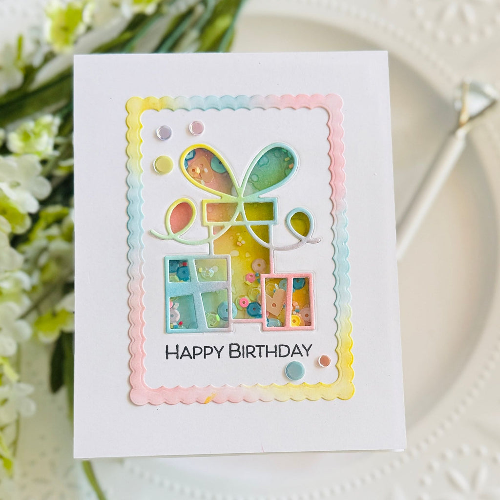 Simon Says Stamp Block Presents Wafer Dies s1012 STAMPtember Birthday Card
