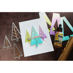 Waffle Flower Triangle Trees Hot Foil Plates 421433 merry christmas | color-code:ALT01