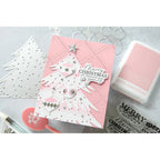 Waffle Flower Retro Christmas Tree Die-n-stencils 421783 pink christmas | color-code:ALT01