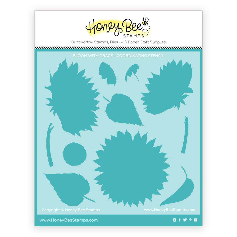 Honey Bee Bloom With Grace Stamps Dies And Stencils Bundle