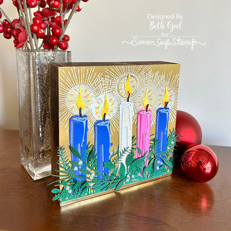 Simon Says Clear Stamps Boho Party sss202776c Advent Wreath decor