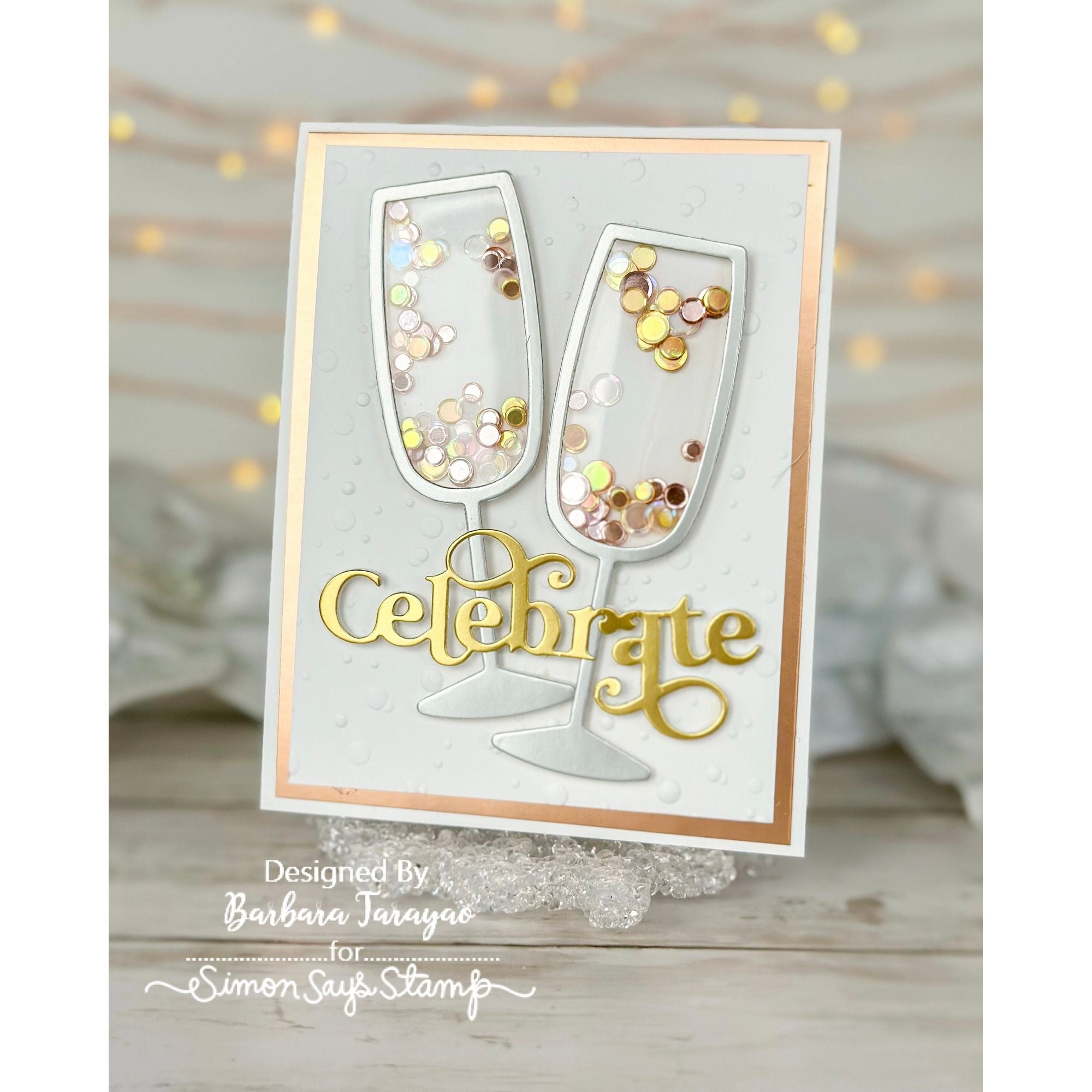 Simon Says Stamp Boho Celebrate Wafer Dies sssd112945c Diecember Celebrate Card