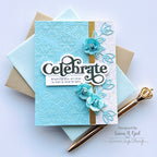 Simon Says Stamp Boho Celebrate Wafer Dies sssd112945c Diecember Celebrate Card