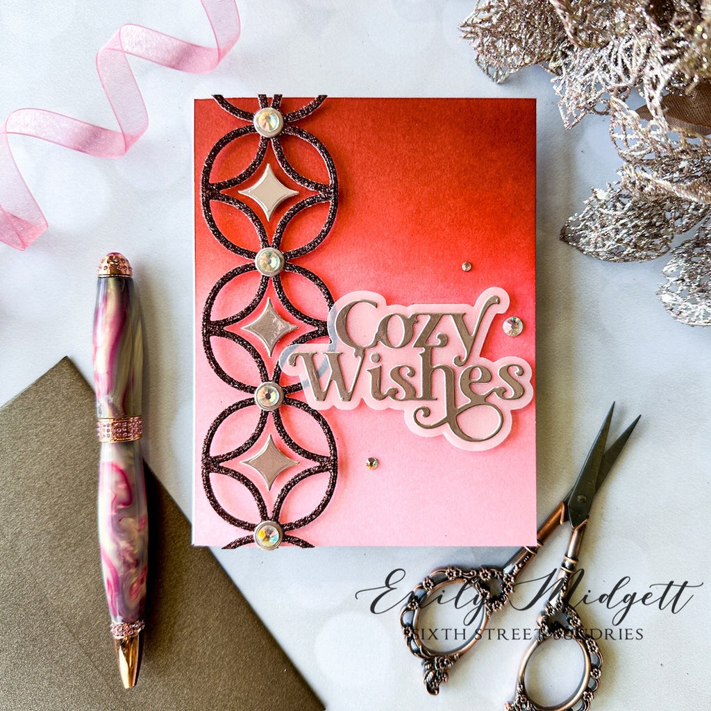 Simon Says Stamp Boho Chain Wafer Die sssd112964 Diecember Cozy Wishes Card | color-code:ALT01