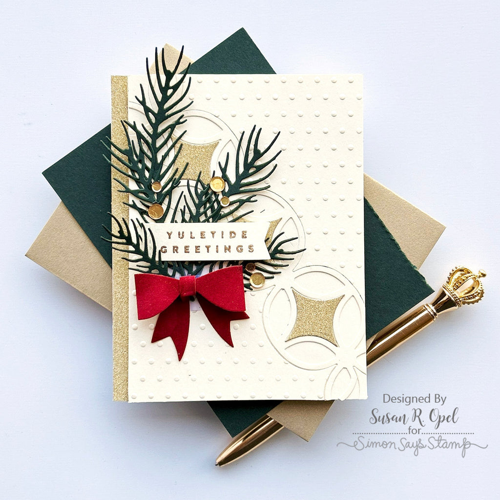 Simon Says Stamp Boho Chain Wafer Die sssd112964 Diecember Christmas Card