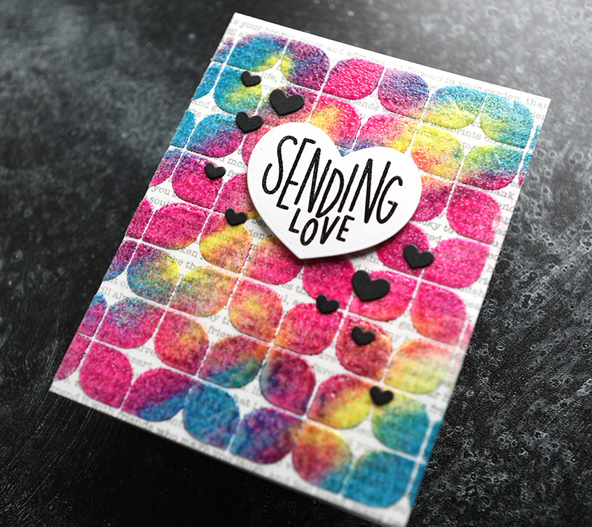 Simon Says Stamp Stencil Bold Geometrics ssst221673 Geometric Sending Love Card | color-code:ALT13