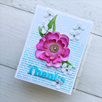 Simon Says Stamp Bold Flower Wafer Dies 1320md Moments in Time Thanks Card | color-code:ALT02