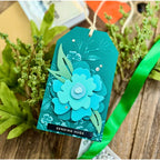 Simon Says Stamp Bold Flower Wafer Dies 1320md Moments in Time Hugs Tag
