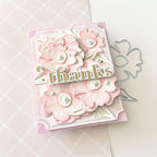 Simon Says Stamp Bold Flower Wafer Dies 1320md Moments in Time Thanks Card
