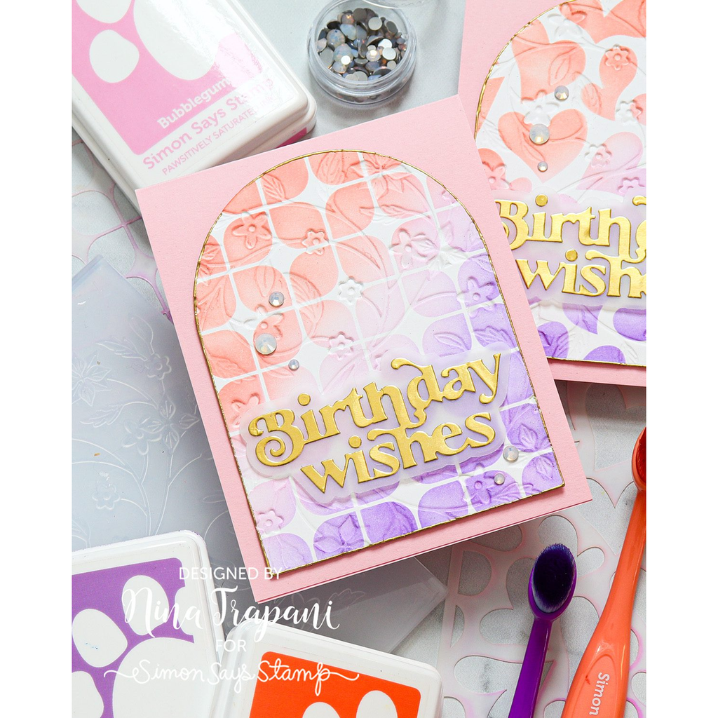 Simon Says Stamp Stencil Bold Geometrics ssst221673  Geometric Birthday Card | color-code:ALT14