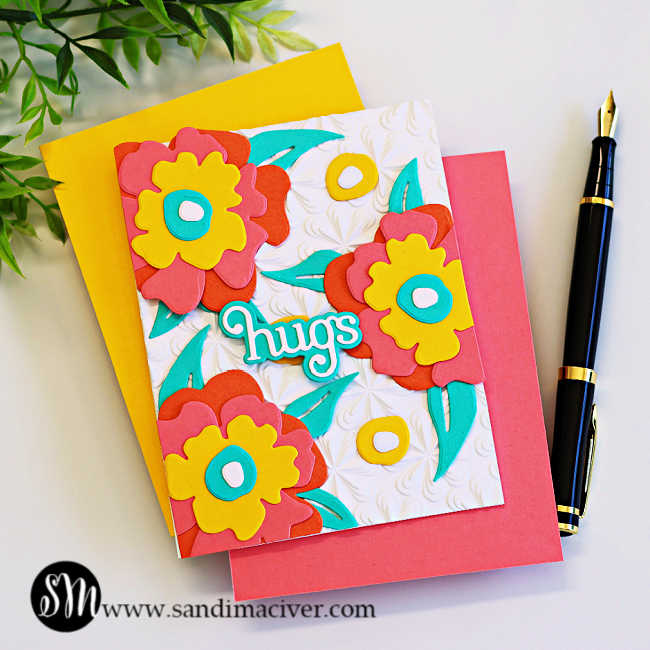 Simon Says Stamp Bold Flower Wafer Dies 1320md Moments in Time Hugs Card | color-code:ALT0