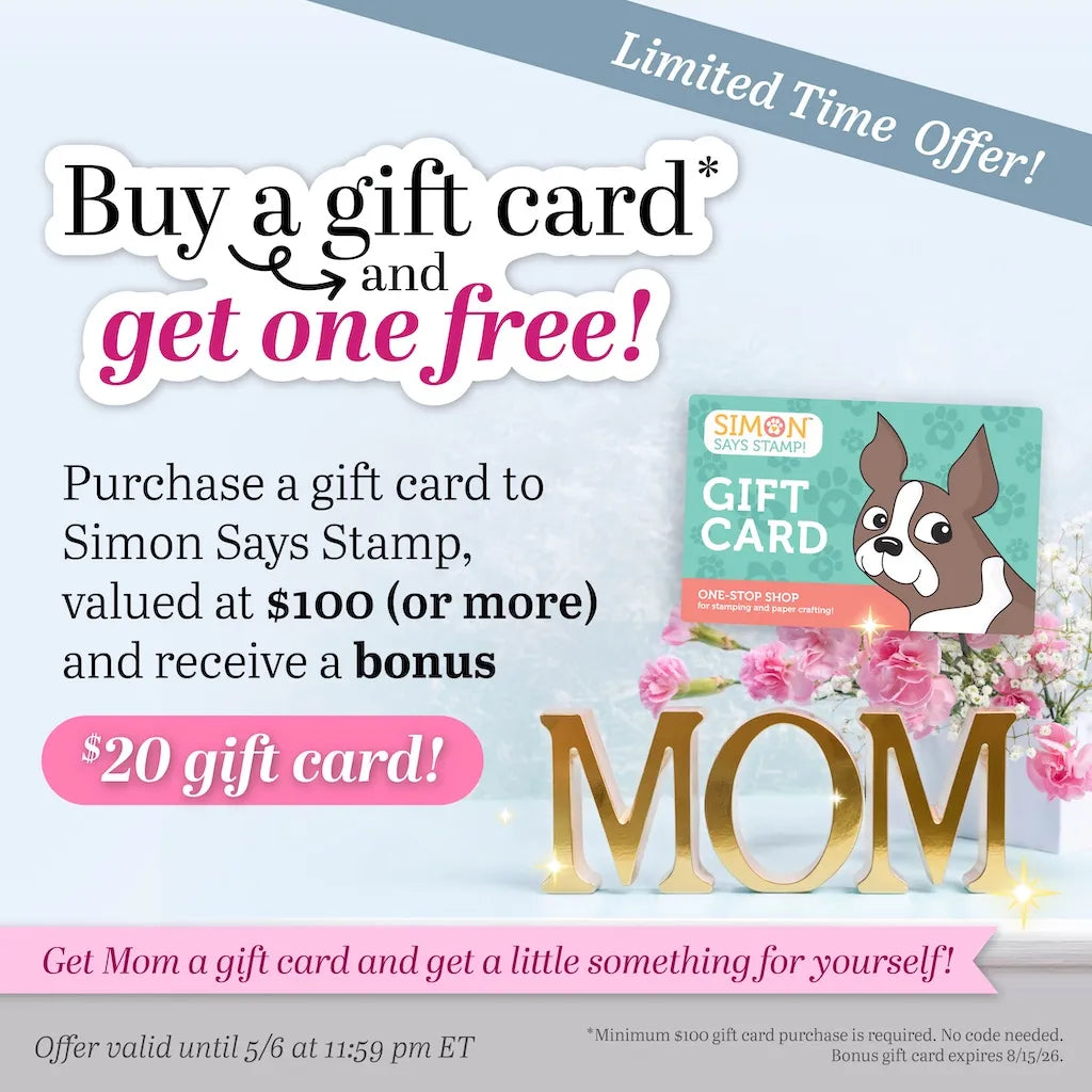 Limited time offer! Buy a gift card and get one free Purchase a code valid at $100 or more and receive a bonus $20 gift card