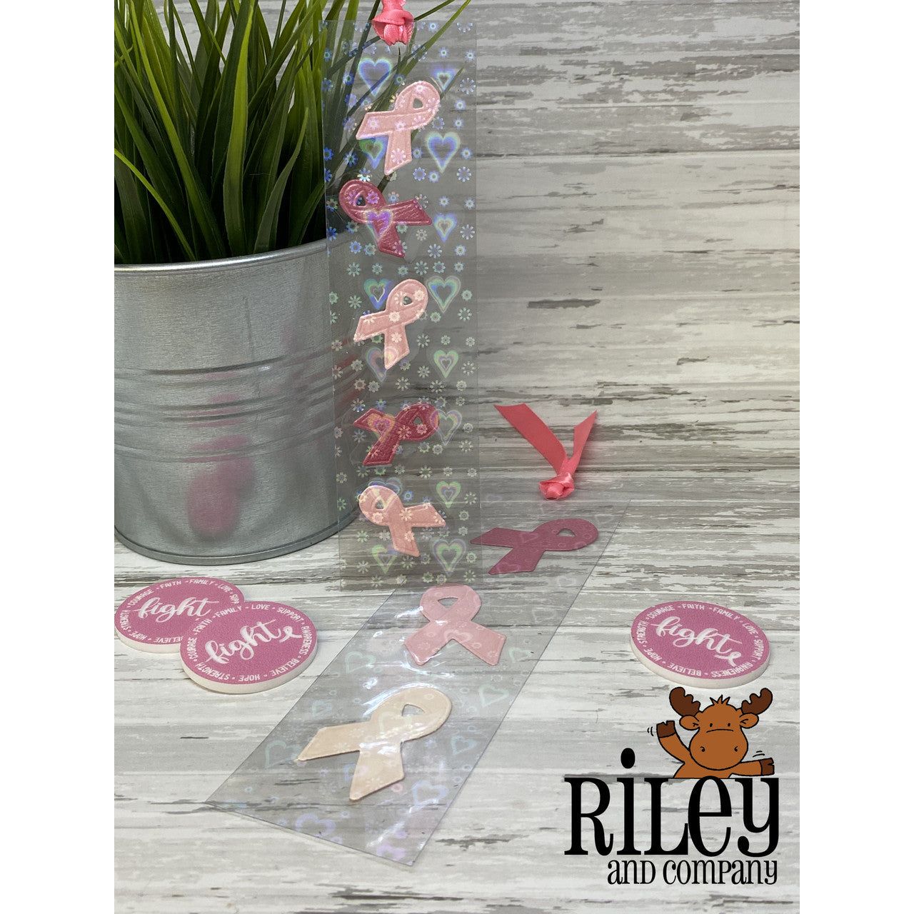 Riley And Company Cut Ups Awareness Ribbons Dies rd574 bookmark