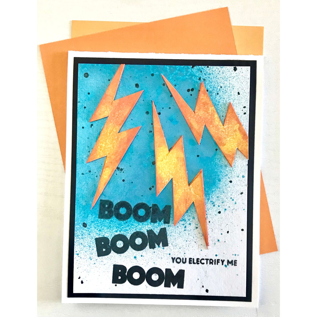 Simon Says Stamps and Dies Boom set1277bm Shine On Loralee Ferguson Electrify Card