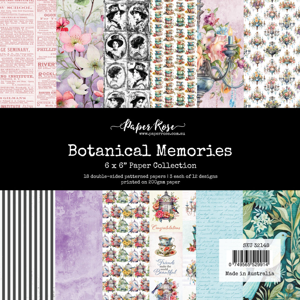 Paper Rose Botanical Memories 6x6 Paper 32148