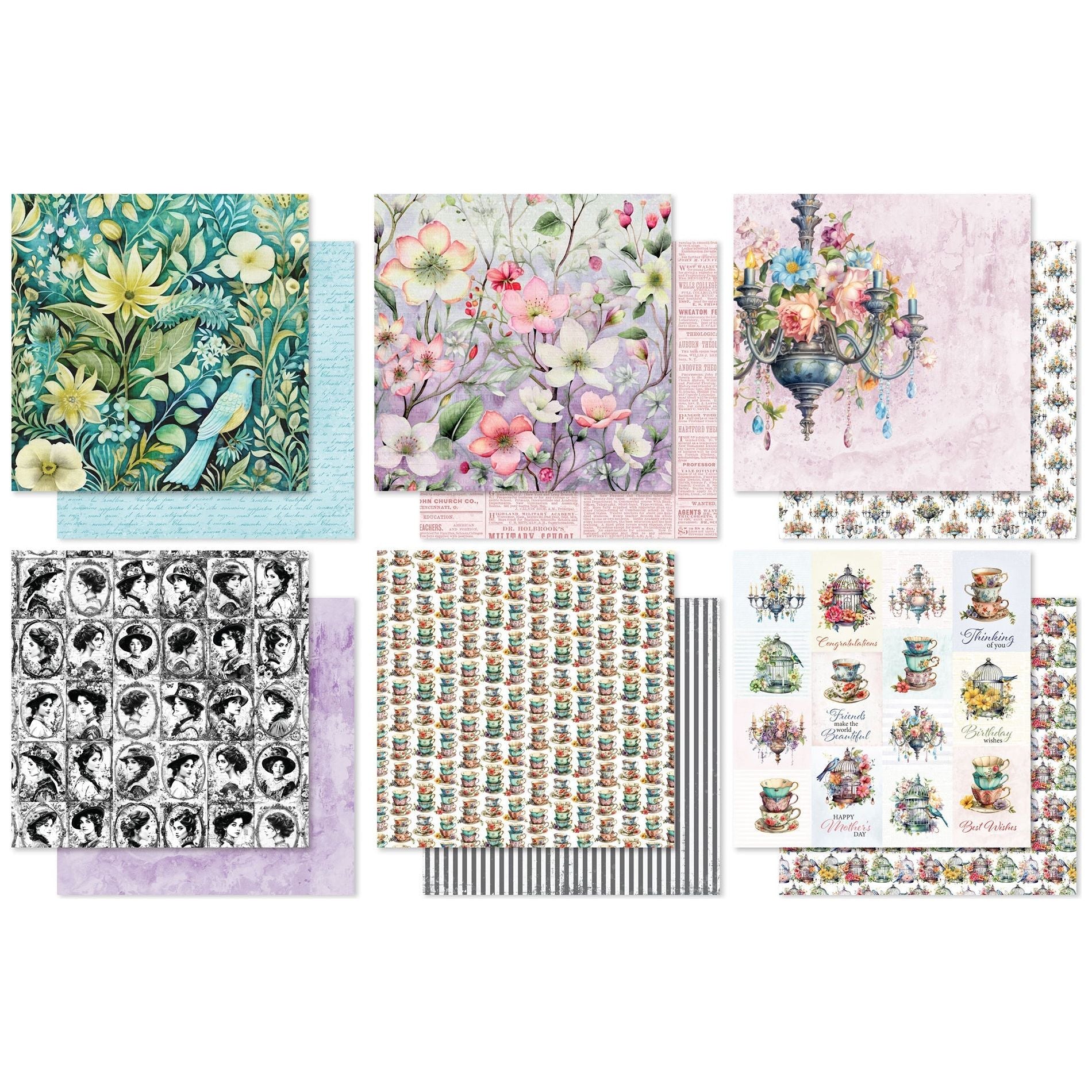 Paper Rose Botanical Memories 6x6 Paper 32148 sheets