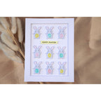 Simon Says Stamp Embossing Folder and Cutting Dies Bouncy Bunny sfd603 Beautiful Moments Easter Card