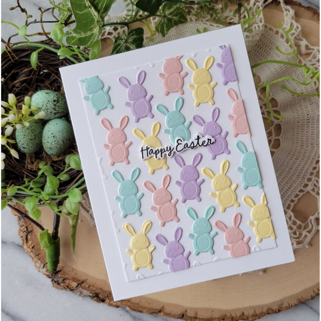 Simon Says Stamp Embossing Folder and Cutting Dies Bouncy Bunny sfd603 Beautiful Moments Easter Card | color-code:ALT01