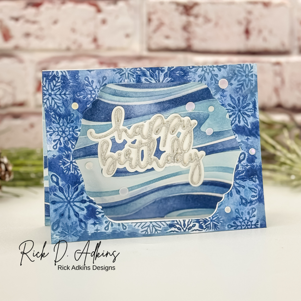 Simon Says Stamp Bouncy Happy Birthday Wafer Dies 1365sd DieCember Birthday Card | color-code:ALT03