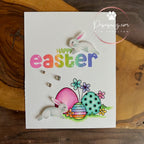 Simon Says Stamp Bounding Bunnies Wafer Dies s990 Rain or Shine Easter Card | color-code:ALT05