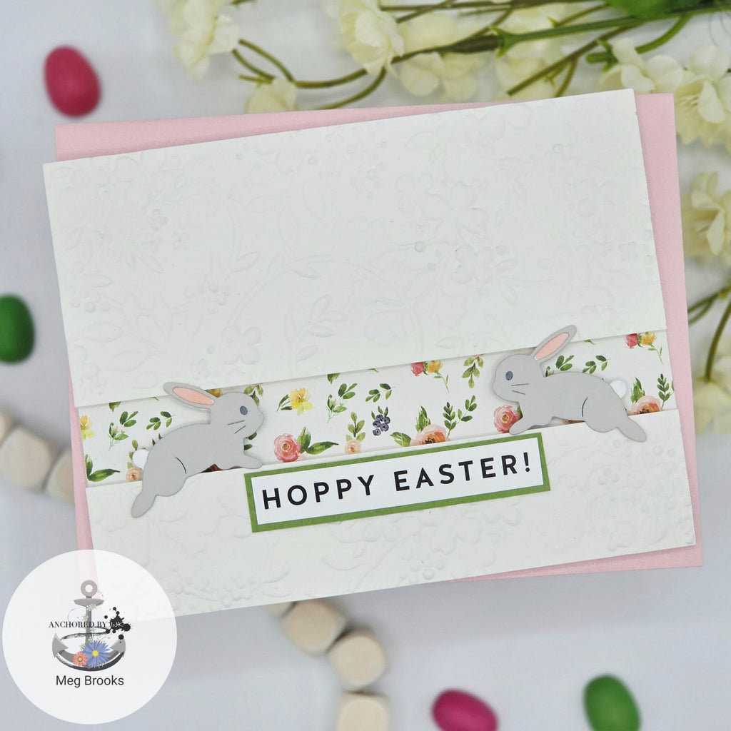 Simon Says Stamp Bounding Bunnies Wafer Dies s990 Rain or Shine Easter Card
