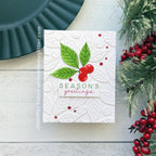 Simon Says Stamp Bountiful Berries Wafer Dies s909 All The Joy Christmas Card