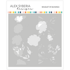 Alex Syberia Designs Bouquet of Blessings Stencil Set asd-ste-145
