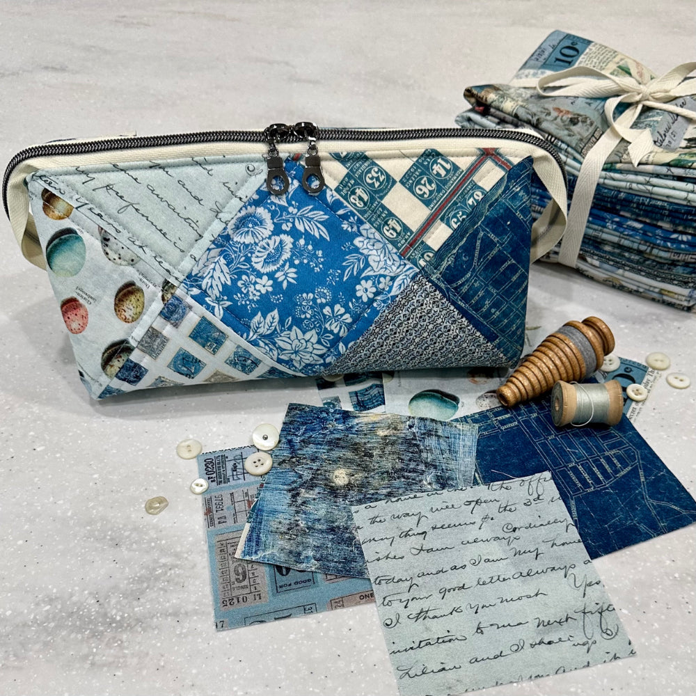 Richele Christensen Blue Palette Fabric Tim Hiltz Box it up pouch | color-code:alt5
